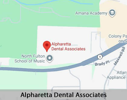 Map image for What Do I Do If I Damage My Dentures in Alpharetta, GA